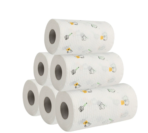 懒人抹布印花厨房无纺布洗碗清洁日用品百洁布抹布一次性无纺布